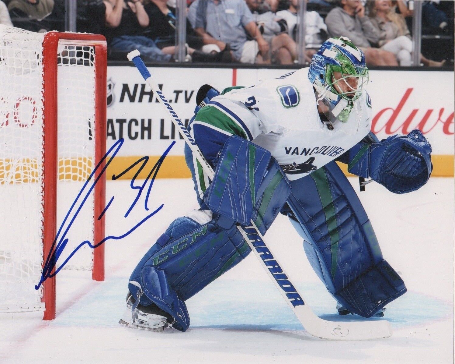 Vancouver Canucks Anders Nilsson Autographed Signed 8x10 NHL Photo Poster painting COA #7