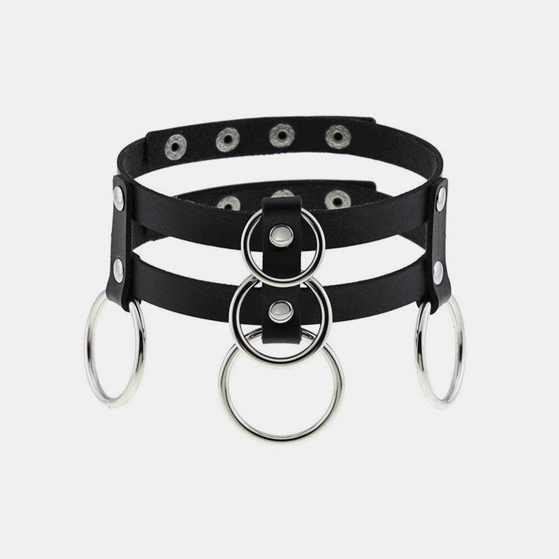 Punk Double Row Choker