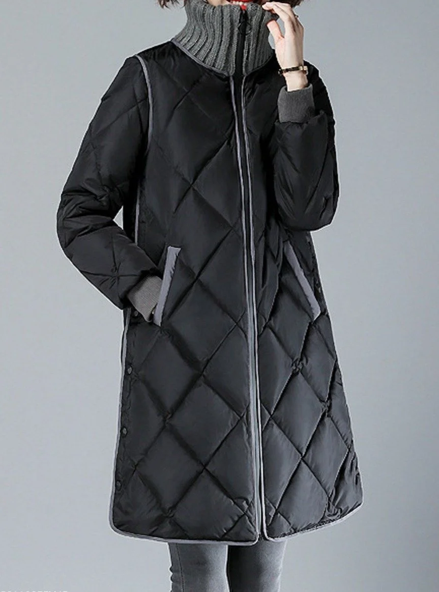 Fall/Winter Fashion Mid-Length Stand-Up Collar Thicken Coat | IFYHOME