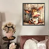 (US Local)Paint By Numbers Kit On Canvas DIY Oil Art Cow Picture Home Wall Decor 30x30cm