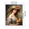 Victorian Woman-11CT Stamped Cross Stitch 40*50cm/15.75*19.69in