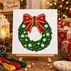 Christmas Pearl Cross Stitch Kit &ndash; 11CT Stamped Full Stitch DIY Embroidery tapestrymarket