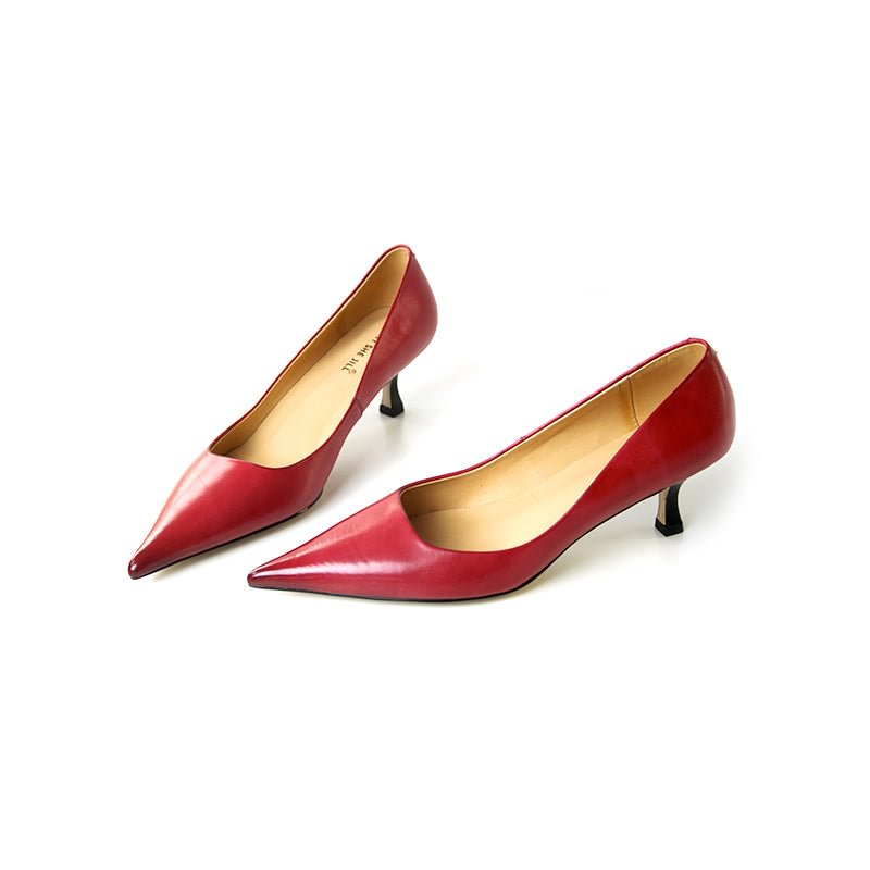 Kitten Heels Pointed Toe Shoes Classy Pumps