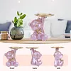 Bear Storage Tray Bear Tray Statue Decorative Jewelry Candy Tray for Home Office