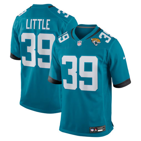 Men's Jacksonville Jaguars #39 Cam Little Nike Teal Team Game Jersey