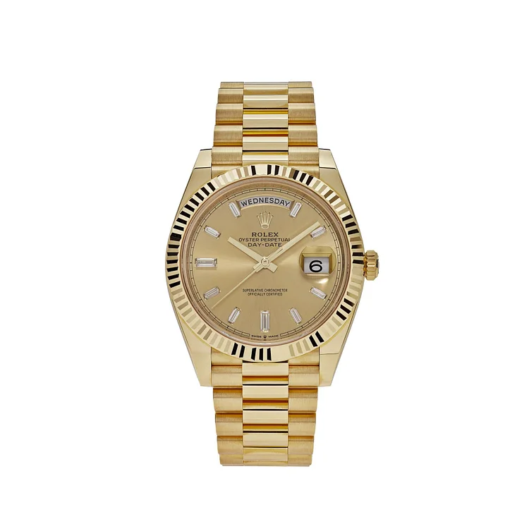 Rolex Day-Date 228238 Yellow Gold Champagne Diamond Dial (2022)