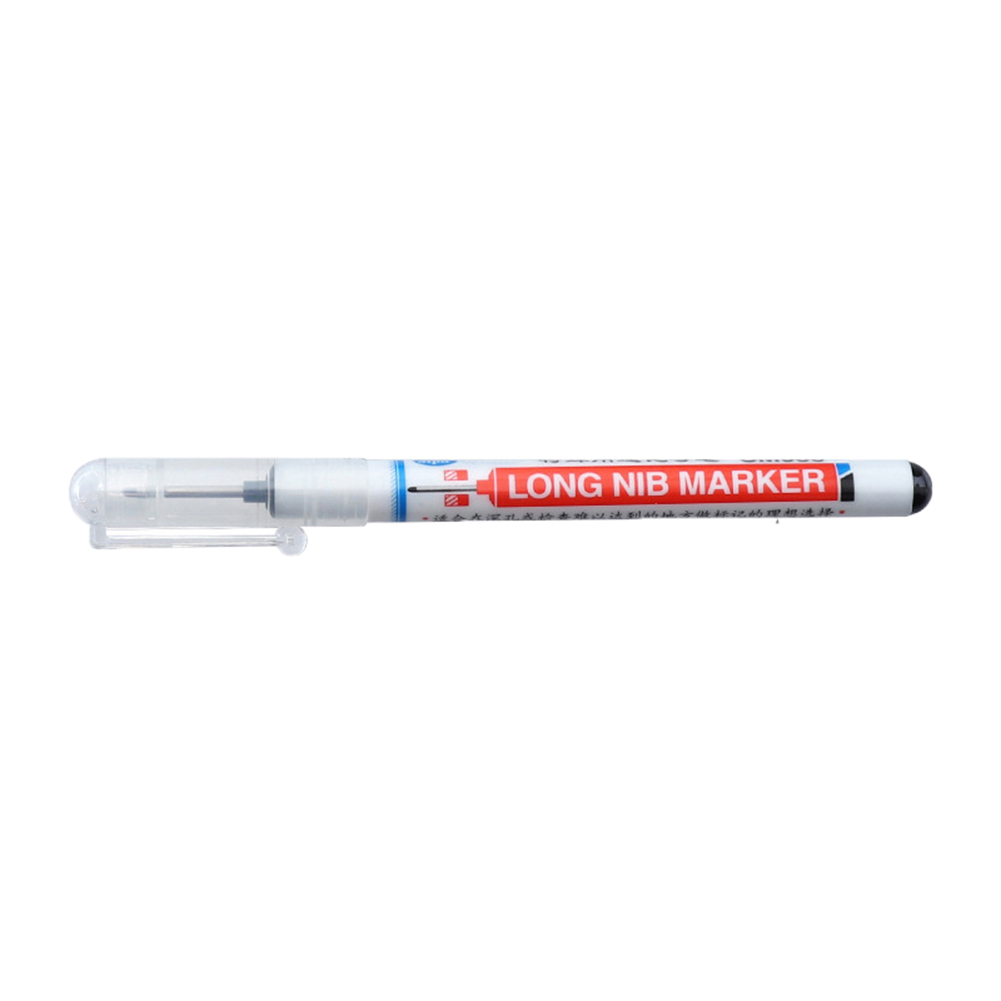 

Multi-Purpose Deep Hole Marker Pens Woodworking Long Head Markers, Black, 501 Original