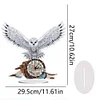 Diamond Painting Acrylic White Owl Clock Ornament