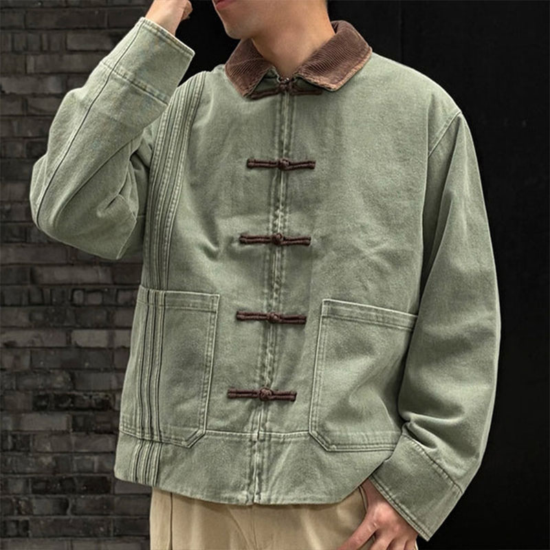 Tang Style Oversized Track Jacket &ndash; Vintage Oriental-Inspired Unisex Outerwear