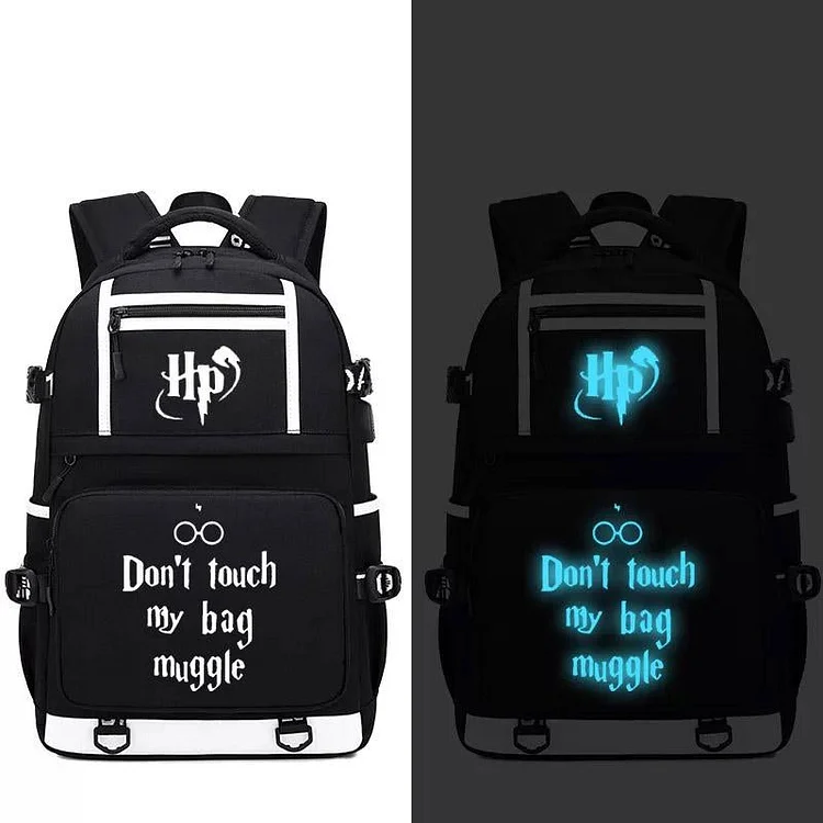 Mayoulove Harry Potter #1 USB Charging Backpack School NoteBook Laptop Travel Bags-Mayoulove