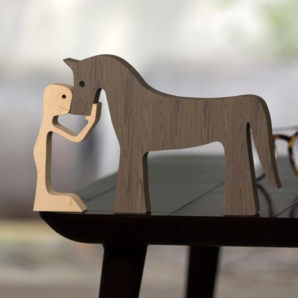 Handmade Human And Bird Craft Sculpture Figurine Desktop Table officeOrnament Special ECO Gift ecoracion del hogar Lovely Pet