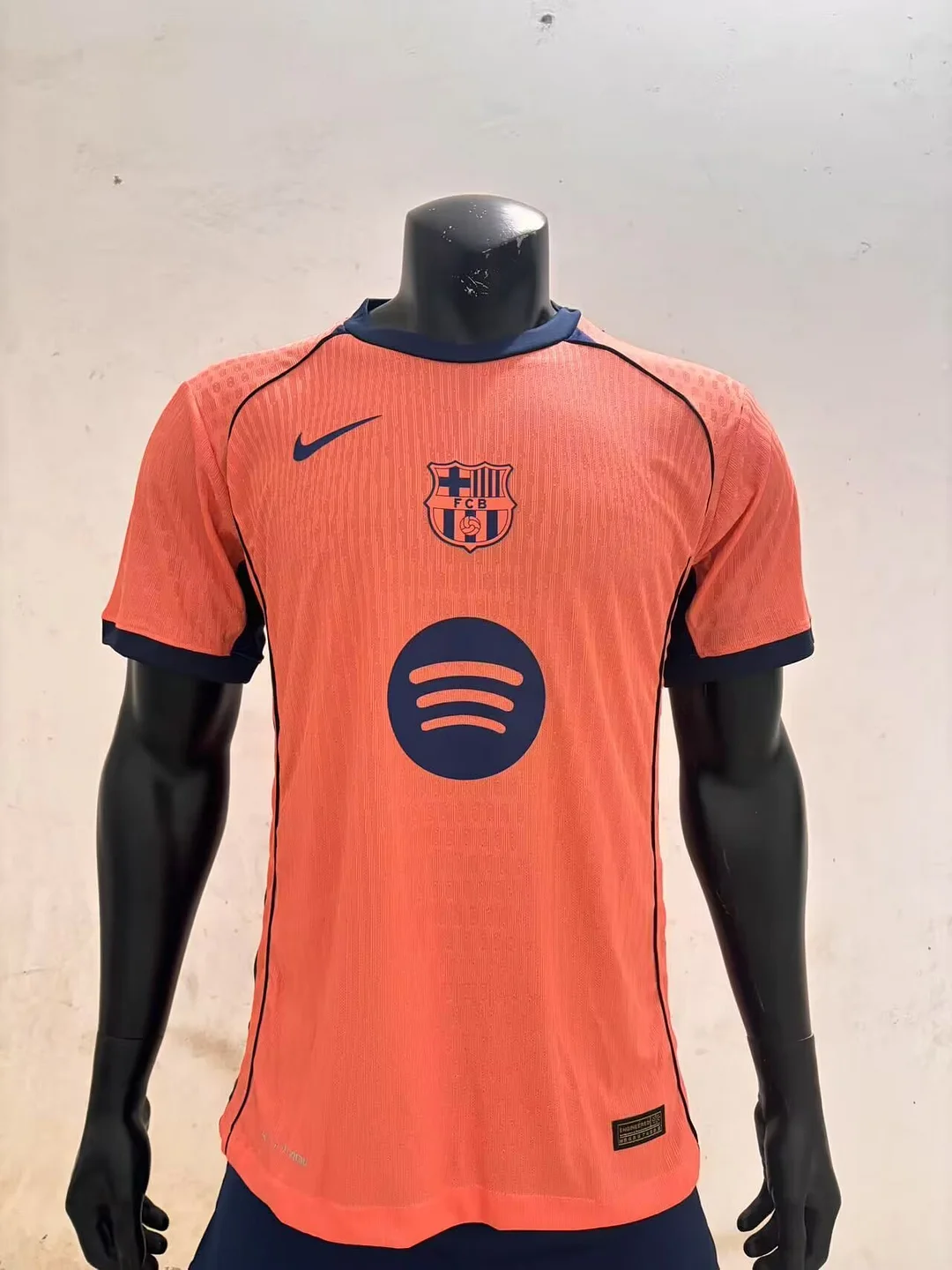 25/26 Barcelona Orange Player Version Football Shirt Thai Quality