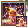 Pokémon Eevee-11CT Stamped Cross Stitch 40*40cm/15.75*15.75in