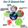 8PCS-Brilliant aurora-bois diamant peinture sous-verre