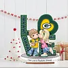 DIY Love Green Bay Packers Precious Doll-Diamond Painting Ornaments（Single-Sided)