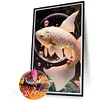 Diamond Painting-DIY Full Round Drill Fish(40x65cm)