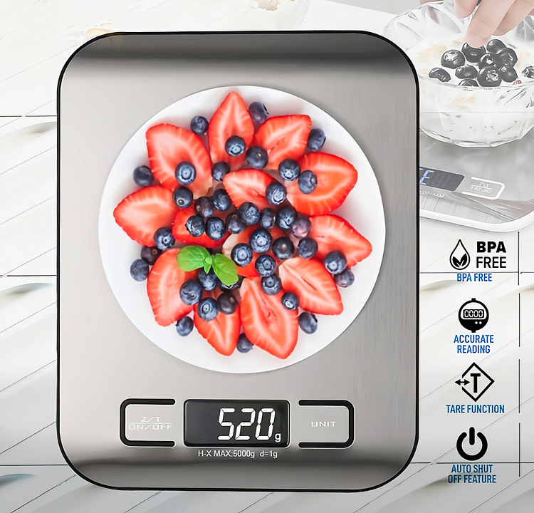 LCD Screen Stainless Steel Kitchen Scale