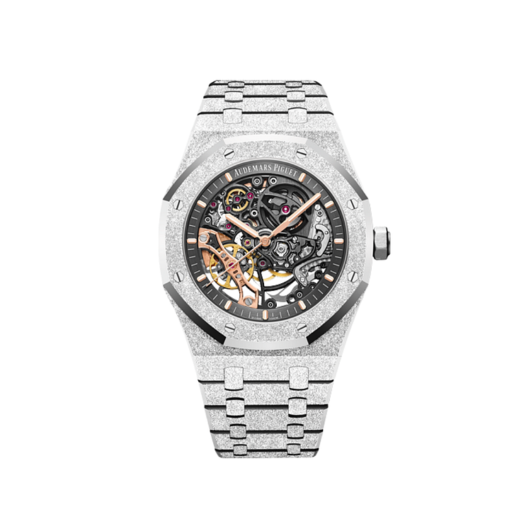 Audemars Piguet Royal Oak Frosted Gold Double Balance Wheel Openworked 15407BC.GG.1224BC.01