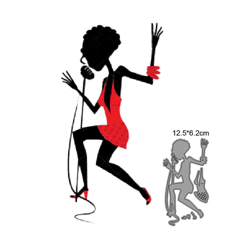 Cutting Dies Woman Makeup Metal Cutting Dies Cut Die Mold Decoration Scrapbook Paper Craft Knife Mould Blade Punch Stencils Dies