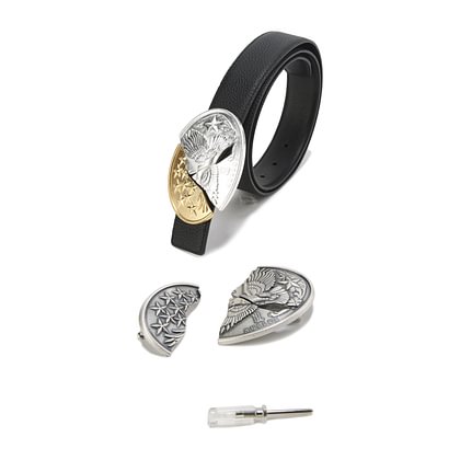 Silver Filled Knuckles Belt