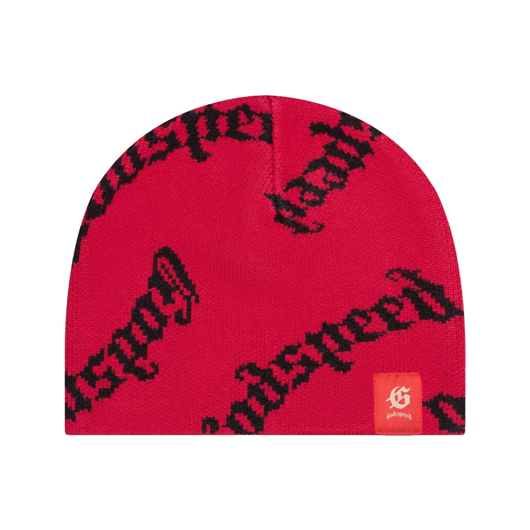 Godspeed OG Logo Beanie Red Black