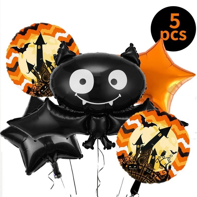 2 Pieces Halloween Geometric Aluminum Film Party Balloon