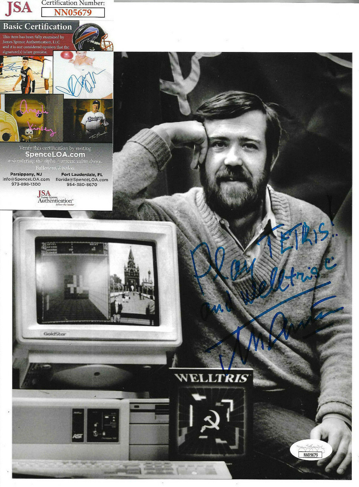 Alexey Pajitnov Authentic Signed 8x10 Photo Poster painting Autograph, Tetris, Creator, JSA COA