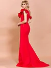 Evening Wrap Solid Color One-Shoulder Dresses