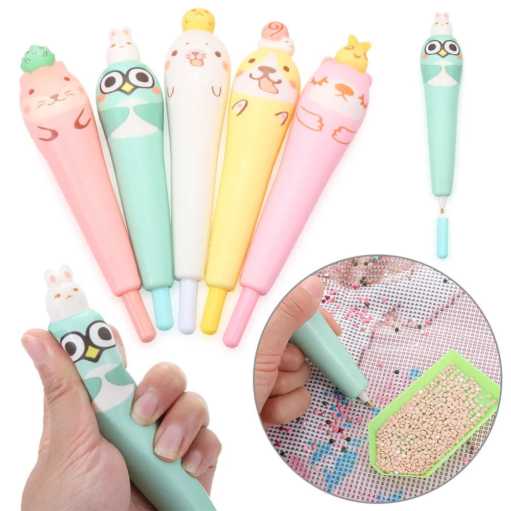 Cartoon Squeeze Point Drill Pen for DIY Diamond Painting Rhinestone Picture
