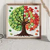 Summer Green Button Tree DIY Button Art Painting Kit 30x30cm