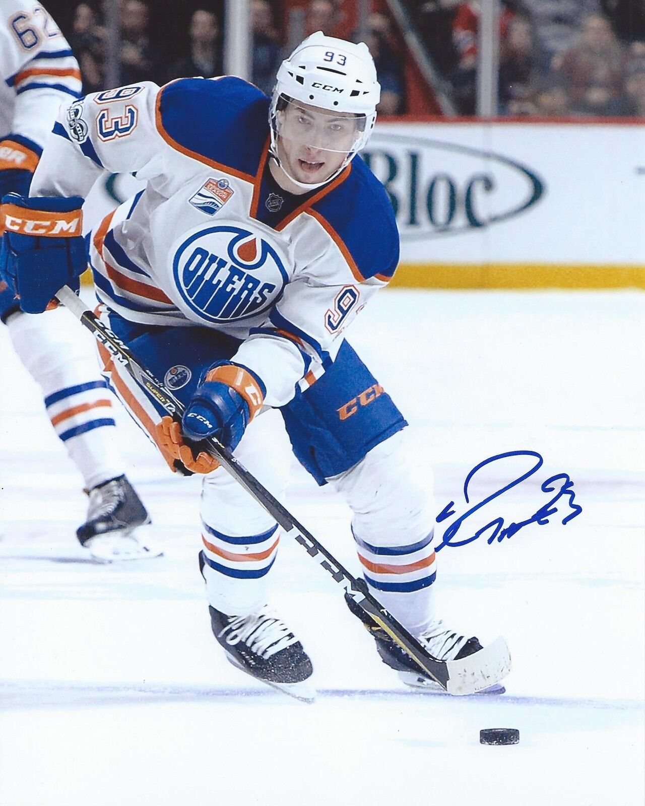 Ryan Nugent-Hopkins Signed 8x10 Photo Poster painting Edmonton Oilers Autographed COA E