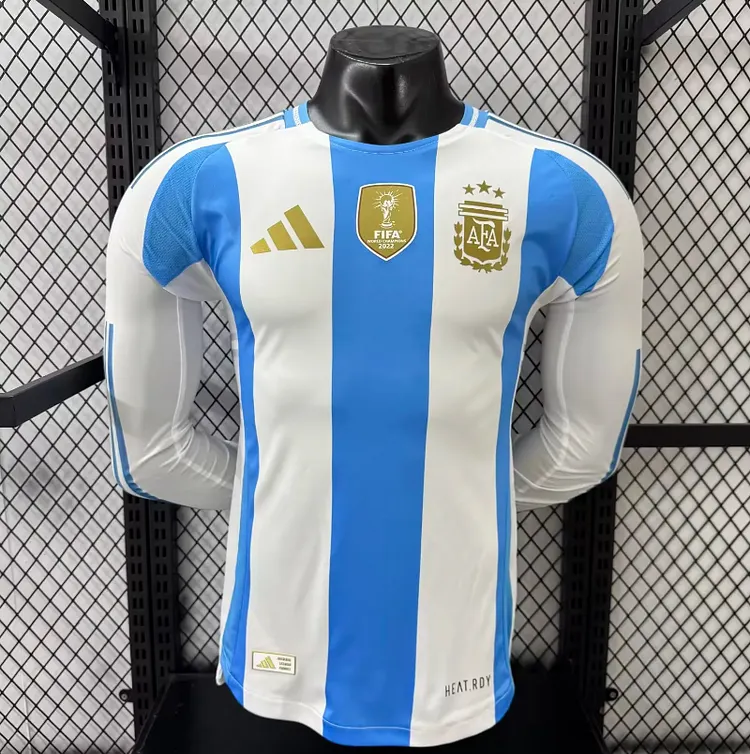 2025-26 Argentina Home Long-Sleeve Jersey - Player Version
