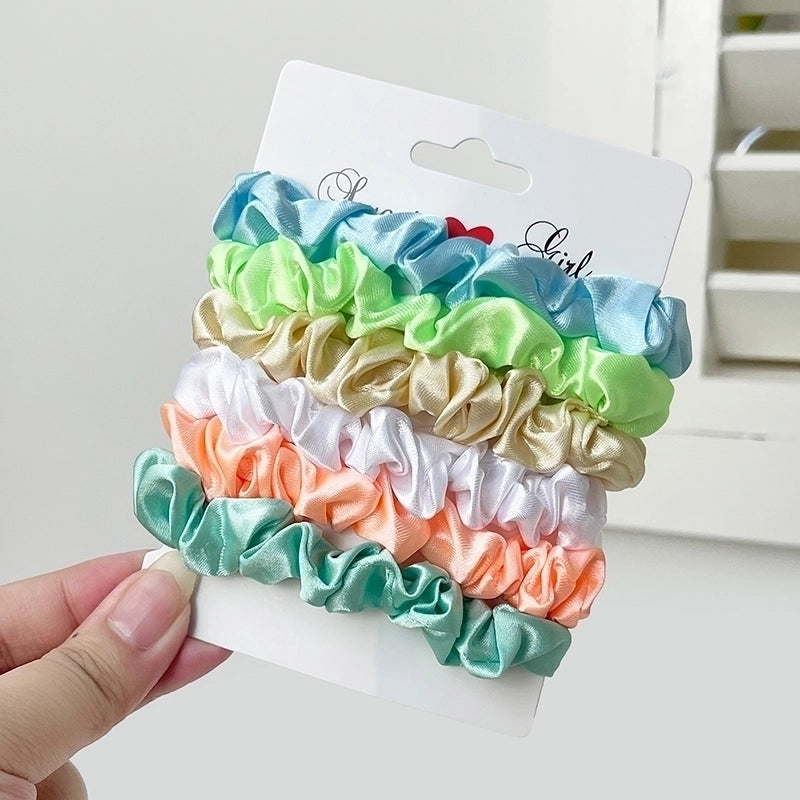 Women’s Basic Solid Color Satin Hair Tie