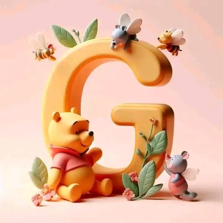 Diamond Painting - Full Round Drill - Pooh&Alphabet(Canvas|40*40cm)