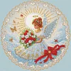 Fille ange-spécial forme diamant peinture-30 * 30cm