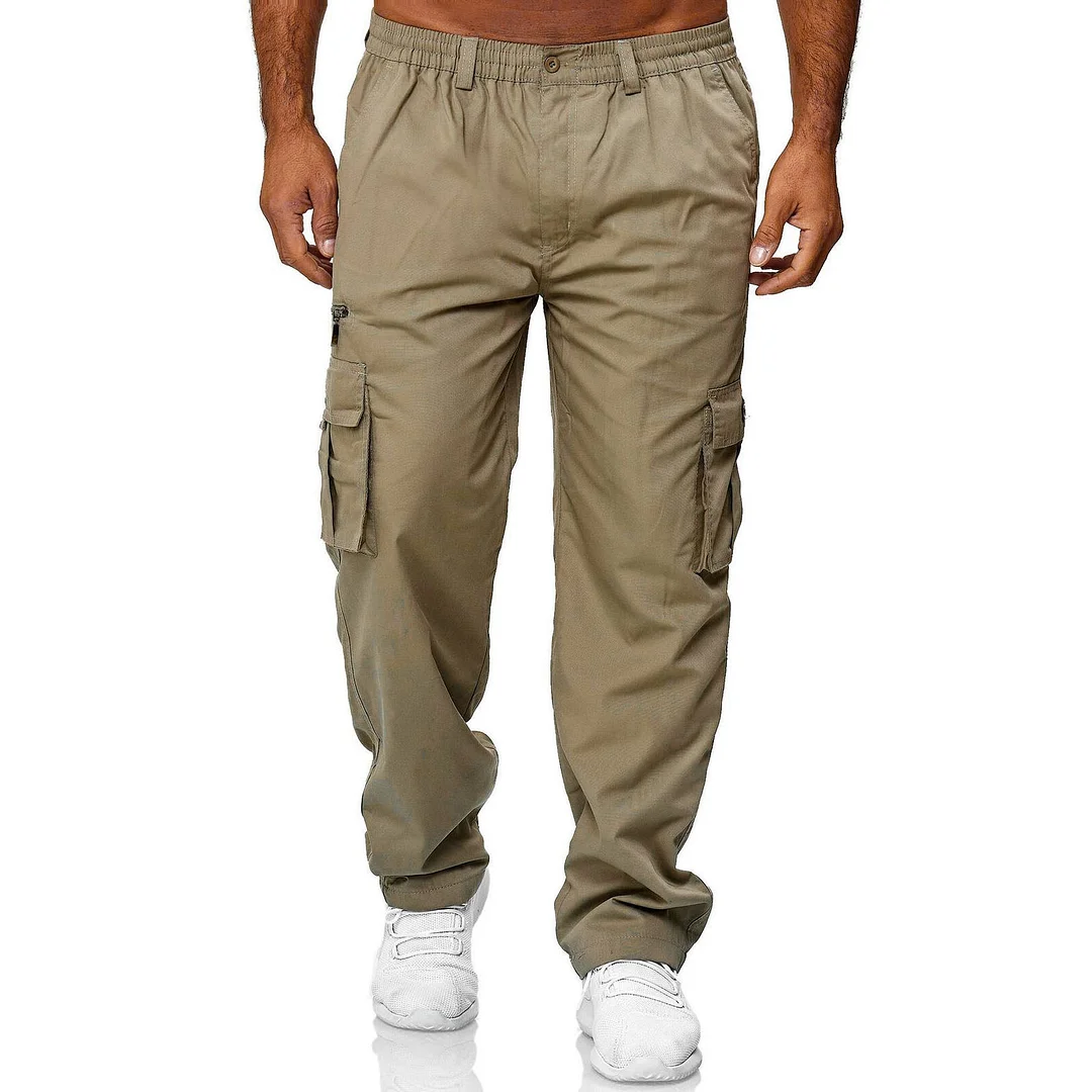 Men's Casual Cargo Tactical Pocket Multiple Pockets Pants