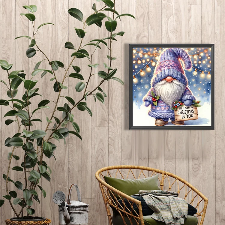 Christmas Gnome - Full Round - Diamond Painting(30*40cm)