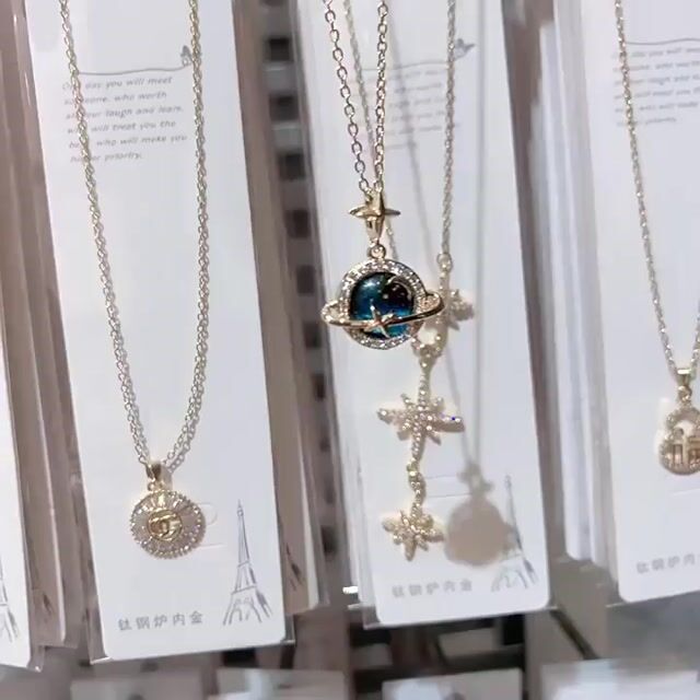 Planet Titanium Necklace