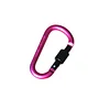 8cm Aluminum Carabiner D-Ring Key Chain Clip Camping Keyring Snap Hook Outdoor Travel Kit