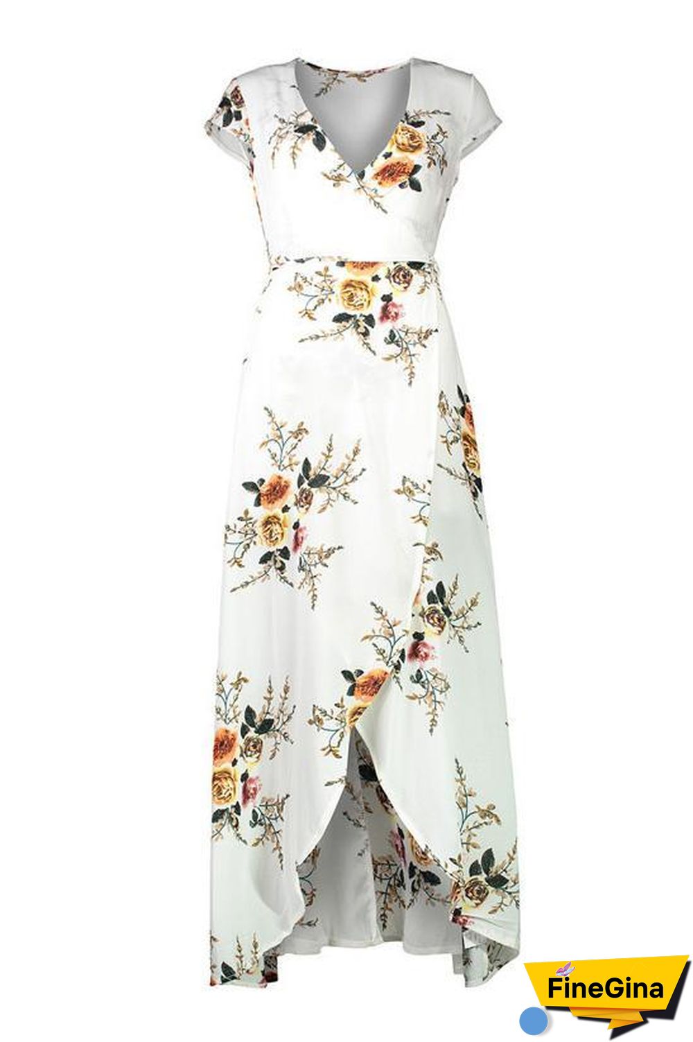 Floral Bohemian Beach Dress