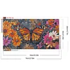 (40*70cm)DIY Full Round Drill Diamond Painting-Butterfly