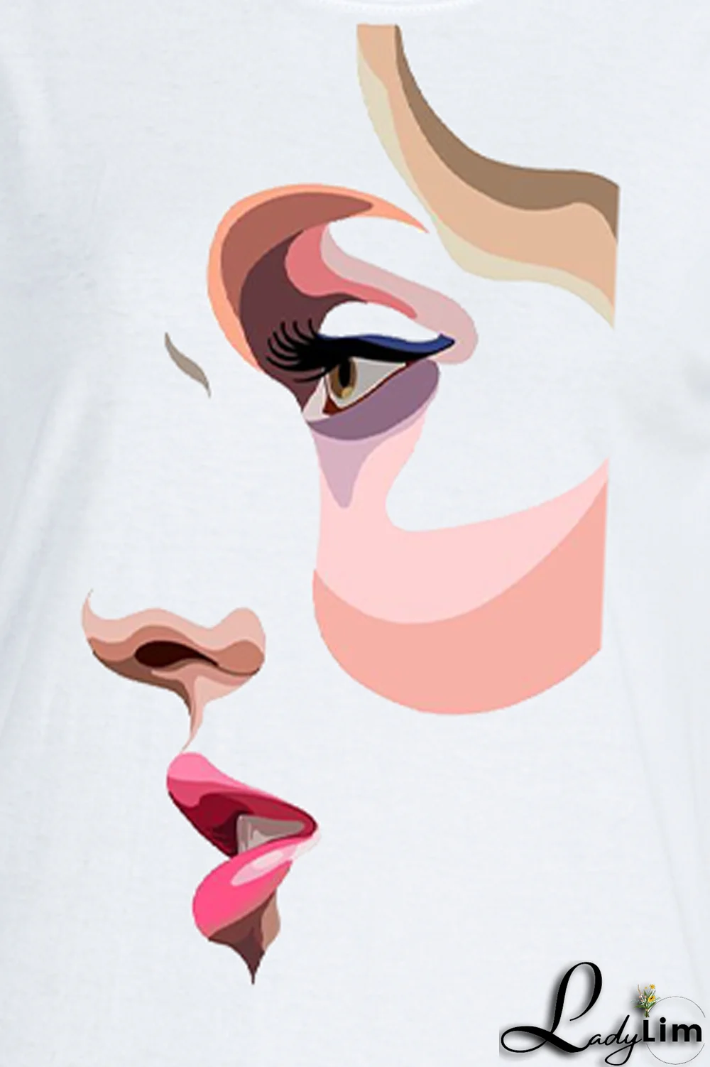 Orange Casual Daily Print Patchwork O Neck T-Shirts