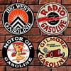 (Multi Style)Petrol - Round Vintage Metal Signs - 30*30cm