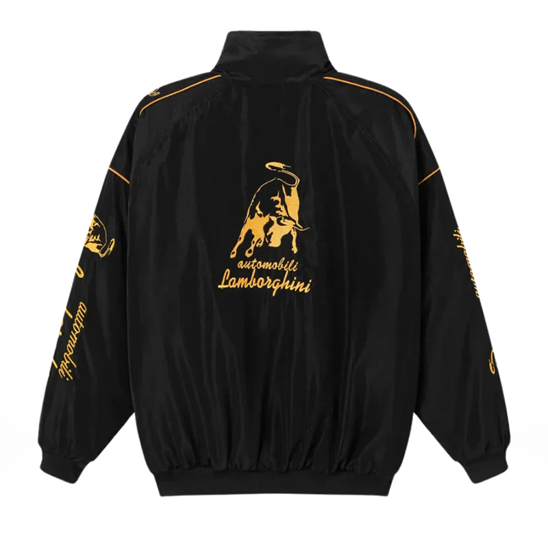 Unisex Racing Style Street Fashion Loose Racing Casual Print Jacket