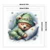 Sleeping Bear-11CT Stamped Cross Stitch 40*40cm/15.75*15.75in