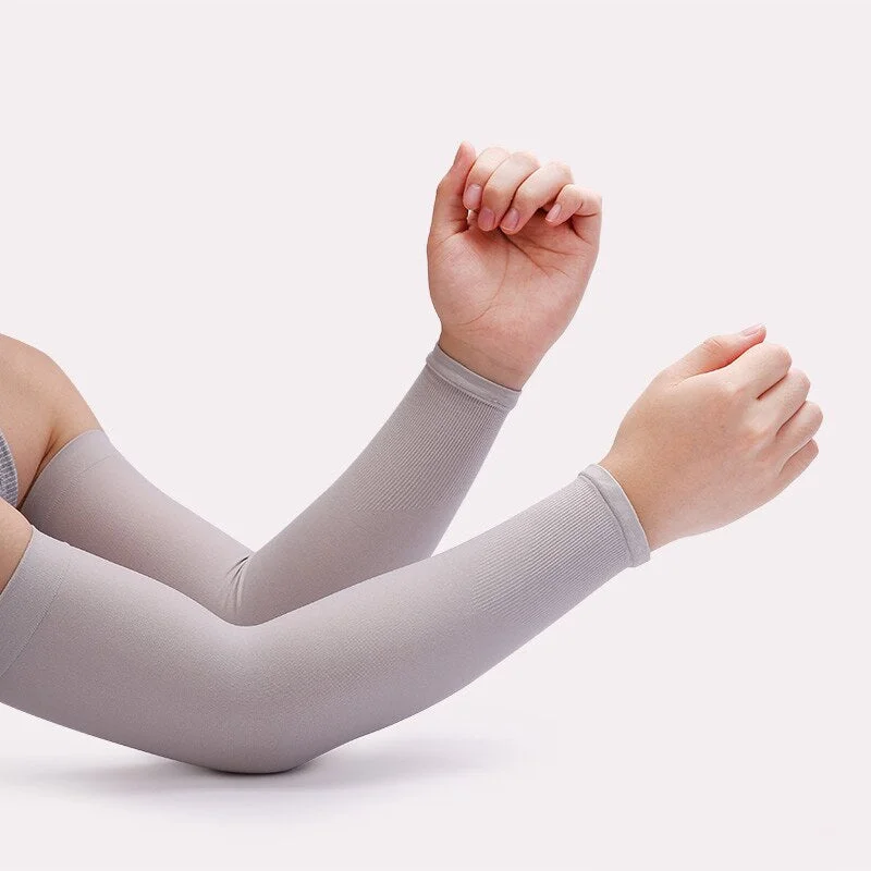 Arm Warmers Women Solid Summer Breathable High Elasticity Thin Sunscreen Womens All-match Outdoor Leisure Simple Trendy Chic New