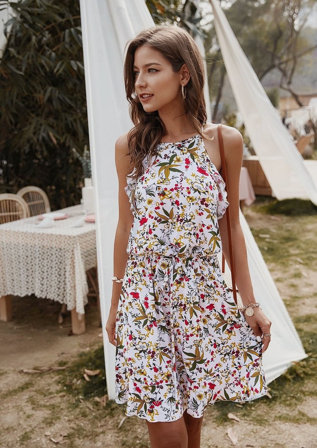 SO RARE Mini Dress WHITE August Lemonade August Lemonade