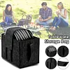 2PCS Camping Dinnerware Organizer with Dividers Motorhome Camping Glass Carrier