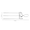 15.75 Inch Reusable Flat Grilling Skewers with Slider Push Bar Stainless Steel Grill Skewers with Storage Bag for Meats Chicken Sausage Veggie Shrimp Vegetables (2 fork Brush)