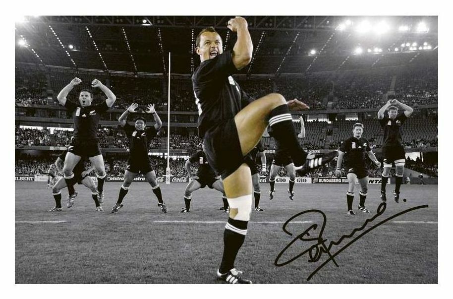 CARLOS SPENCER - NEW ZEALAND ALL BLACKS AUTOGRAPH SIGNED Photo Poster painting POSTER